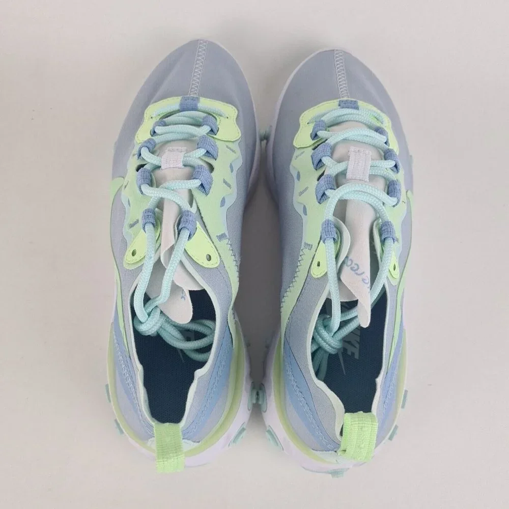 Nike React Element 55 White Grey Sneakers Women Running - Picture 6 of 12